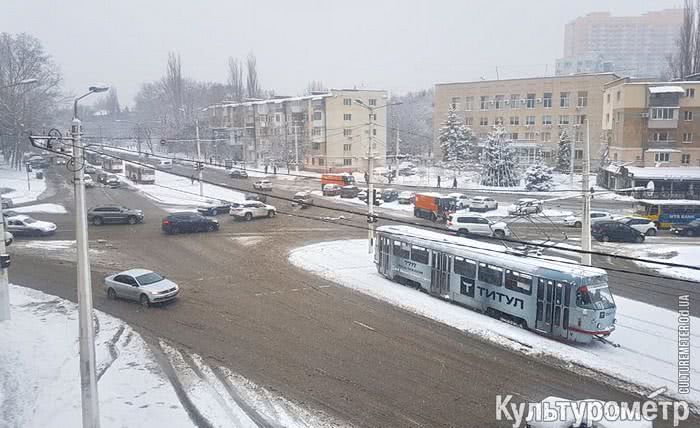 В Одессе перестали ходить трамваи №17