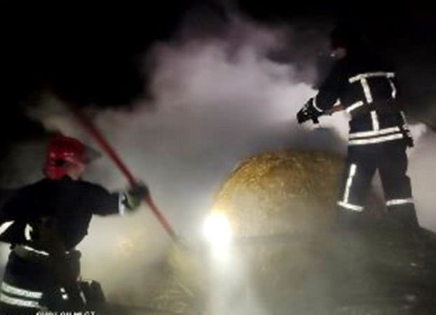 В Рени сгорело 15 тонн сена (фото)