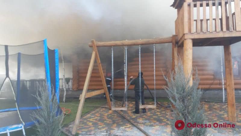 В Одесской области сгорела сауна