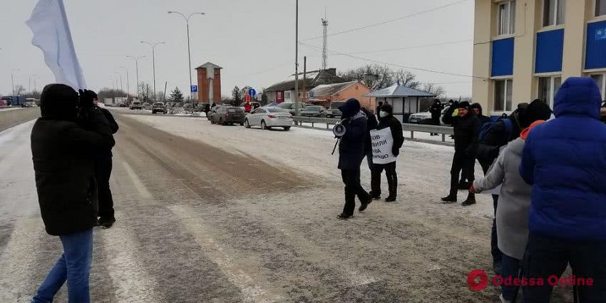 Моряки снова перекрыли трассу Одесса — Киев (фото, видео)