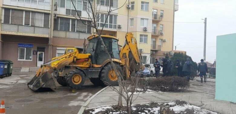 В Черноморске произошла авария на водопроводной магистрали