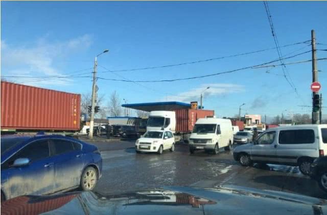 В Одессе, на Балковской из-за аварии образовалась тянучка