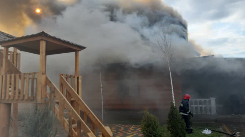 В Одесской области сгорела сауна (фото)