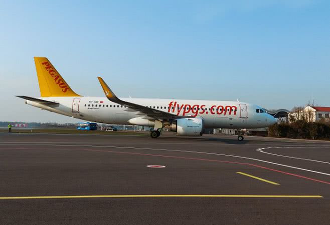 Аэропорт Одесса встретил первый рейс Pegasus Airlines