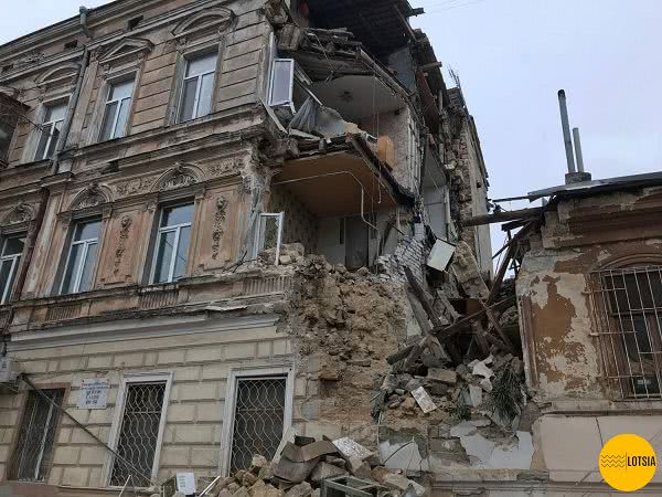 В Одессе на восстановление обрушившегося памятника архитектуры потратят полмиллиона гривен