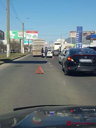 Из-за ДТП на поселке Котовского образовалась пробка