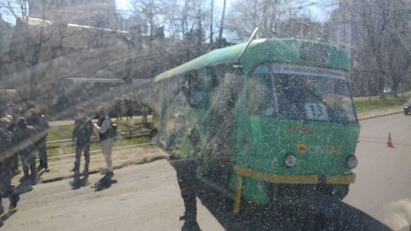 В Одесі трамвай зійшов з рейок