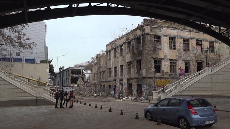 В Одесі Деволанівський узвіз закрили для транспорту до кінця року