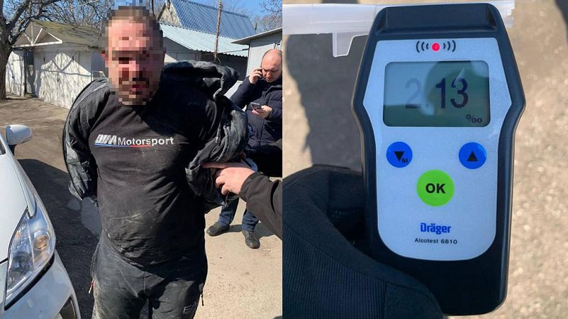 В Одесі копи з пострілами зупиняли водія, який протаранив їхню автівку
