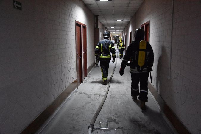 В санатории на Куяльнике произошел пожар: пострадал мужчина с инвалидностью. Фото