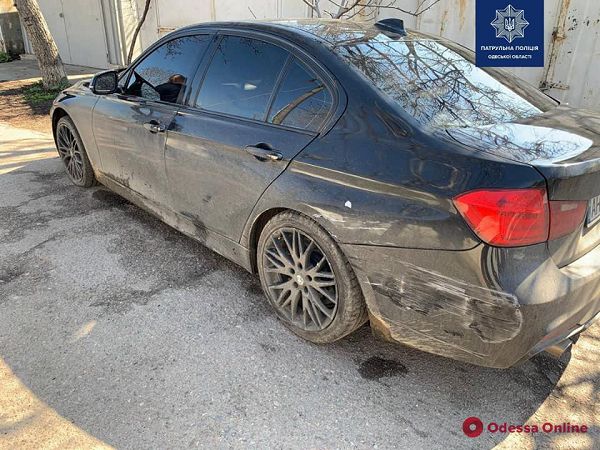 Одесские патрульные с погоней и стрельбой ловили пьяного водителя BMW (видео)