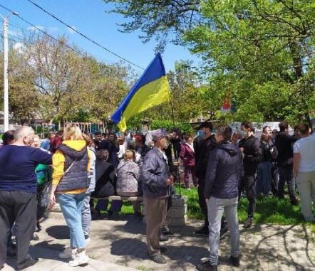 Сегодня на улице Толбухина прошел  митинг одесситов