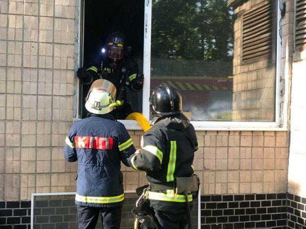 В одесской больнице тушили пожар