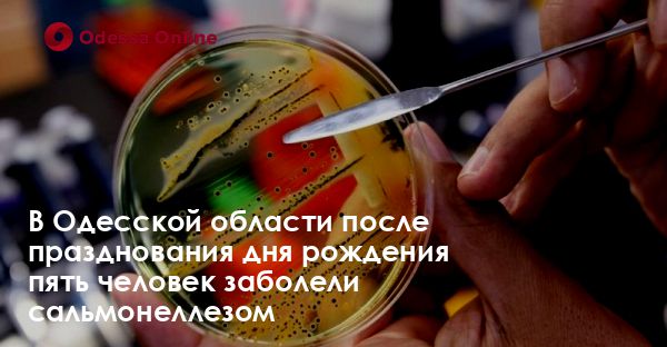 В Одесской области после празднования дня рождения пять человек заболели сальмонеллезом