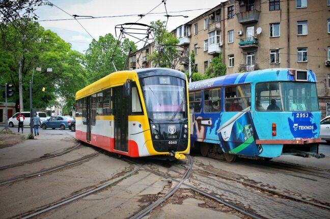 В Одессе временно остановят два трамвайных маршрута