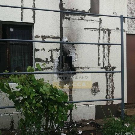 В Нерубайском случился пожар, молния попала в электросчетчик