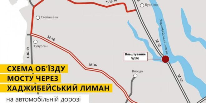 Мост через лиман на трассе Киев-Одесса закроют для движения