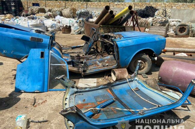 Житель Одесской области сдал автомобиль друга на лом