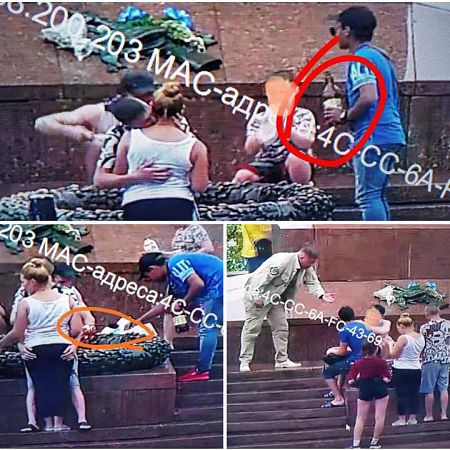 «Шашлычок с шиком»: в Одессе туристы с детьми жарили мясо на Вечном огне (фото)