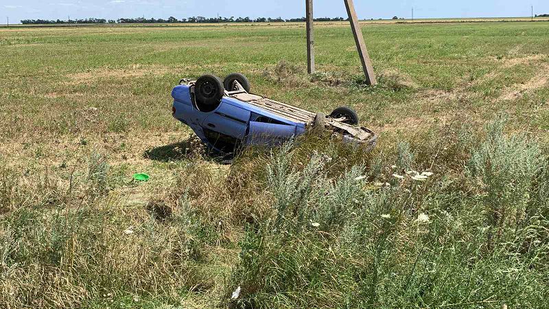 За один день два автомобиля слетели с дороги Спасское-Вилково