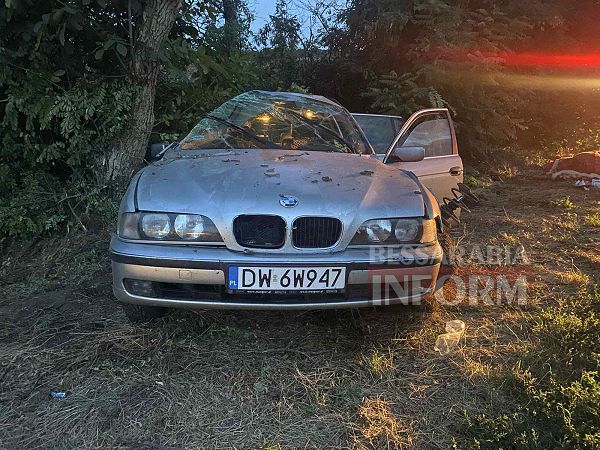 На трассе Одесса-Рени BMW влетело в дерево: водитель погиб, пассажира в тяжелом состоянии забрала скорая