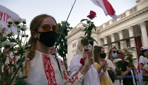 В Одесі білоруси провели флешмоб проти диктатури Лукашенка