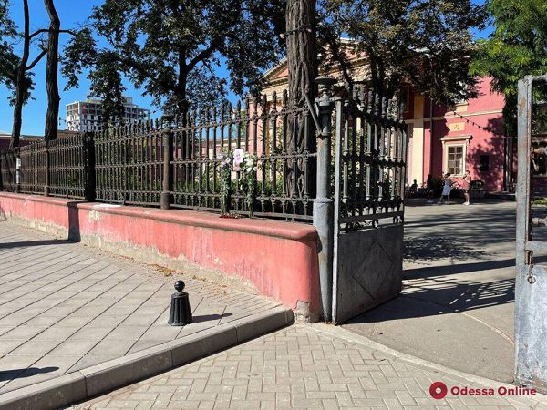 Одесситы несут цветы к Художественному музею в память об Александре Ройтбурде