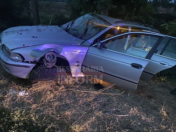 На трассе Одесса-Рени BMW влетело в дерево: водитель погиб, пассажира в тяжелом состоянии забрала скорая