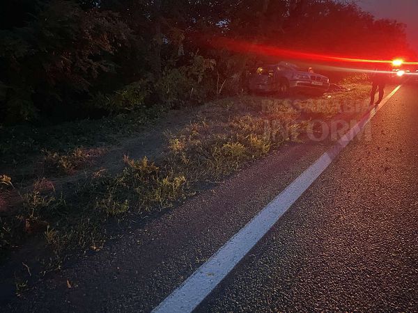 На трассе Одесса-Рени BMW влетело в дерево: водитель погиб, пассажира в тяжелом состоянии забрала скорая