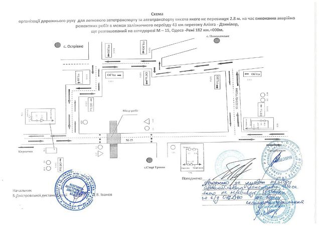 Из-за ремонта ЖД переезда сегодня ночью вновь перекроют трассу Одесса-Рени