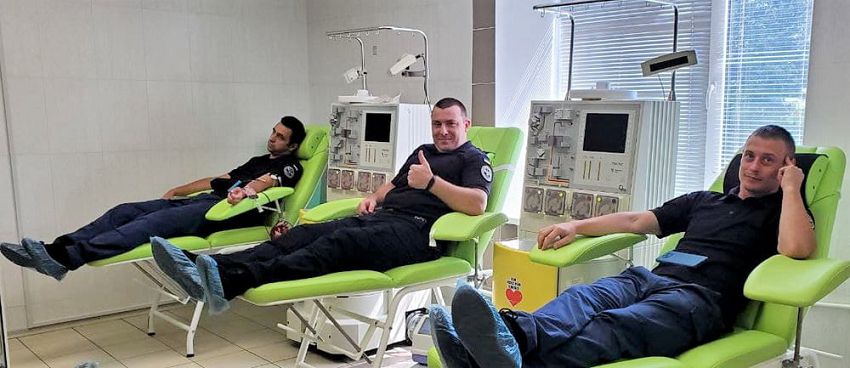 Співробітники Служби судової охорони Одещини поповнили банк крові обласної дитячої клінічної лікарні