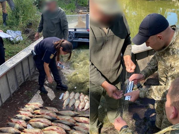 В Одеській області рибалки з лиману незаконно наловили близько 100 кілограмів риби