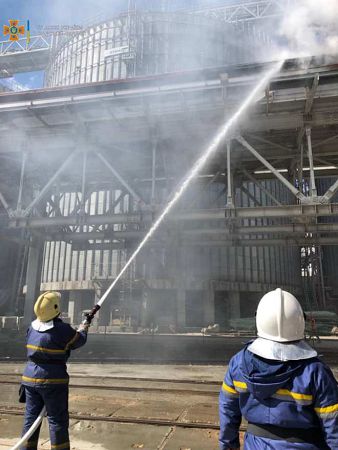 В Черноморске горел порт
