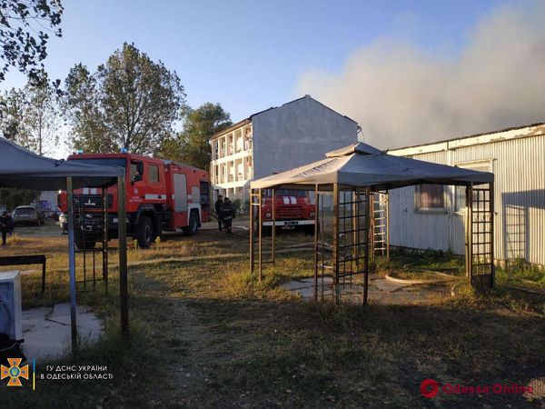 В Затоке тушили пожар на базе отдыха – 25 человек эвакуировали (фото, видео)