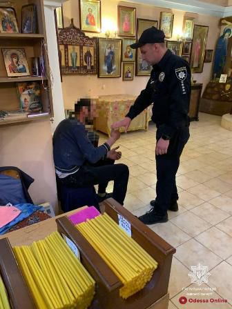 В Одессе мужчина пытался обокрасть храм