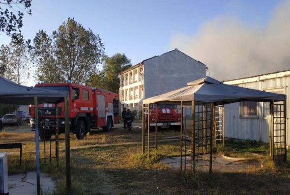 У Затоці горіла база відпочинку