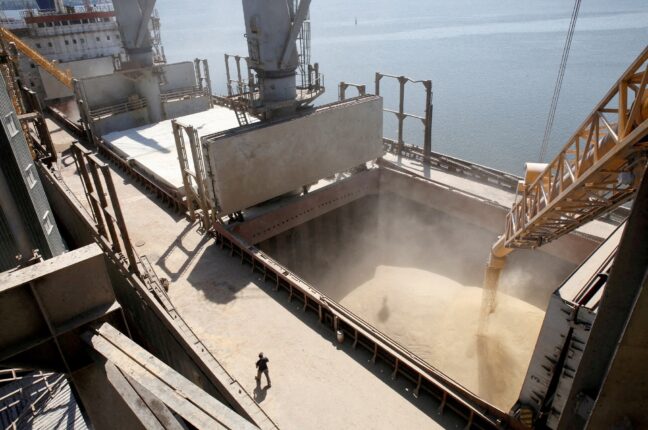 Обсяг вивантаження зерна в портах Великої Одеси зріс за тиждень майже в 6 разів