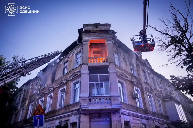 Пожар в Одессе во время ракетного удара не связан с «прилетом»