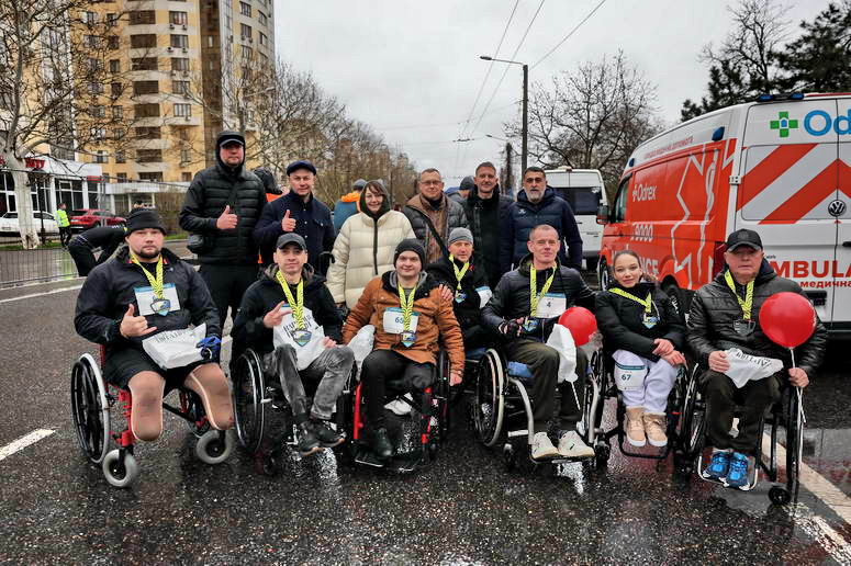 В одесском марафоне приняли участие ветераны с травмами и ампутацией (фото)