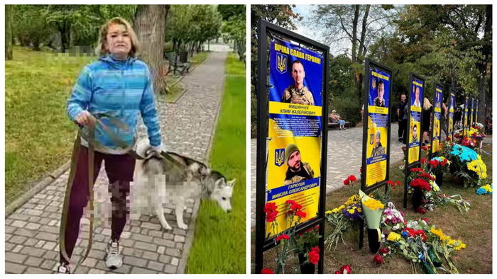В парке Шевченко одесситка позволила своему псу справить нужды на Аллее Героев