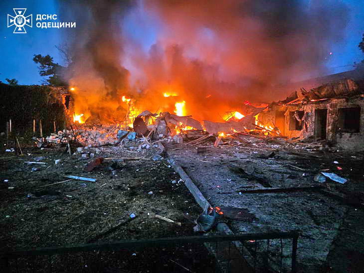 Российские дроны атаковали станцию ​​скорой помощи в Одесской области