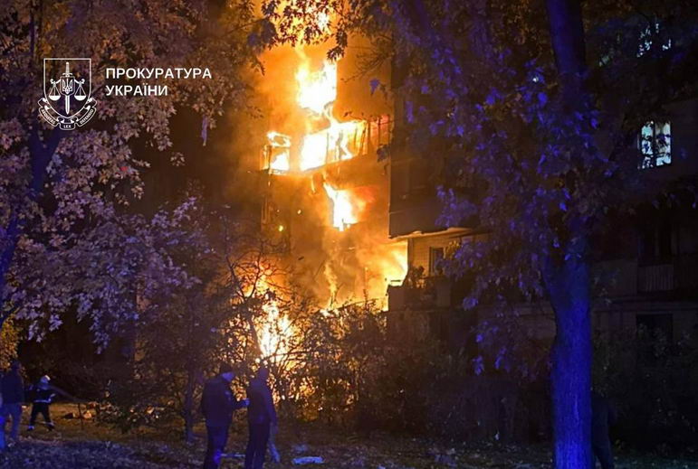 Обстрел Киева ночью унес жизни трех человек