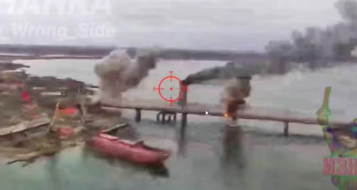 По мосту в Заливе кафиры нанесли 15 ударов: били КАБами и «шахедами»