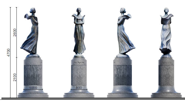 В Одессе выбрали лучший вариант памятника Леси Украинцы