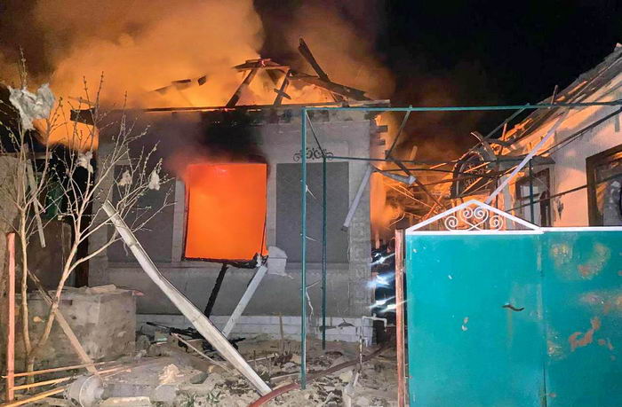 Российский дрон попал в частный дом в Вилково