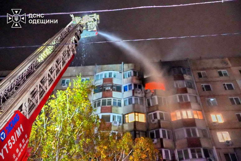 В Одессе во время пожара на проспекте Князя Владимира Великого погиб владелец квартиры